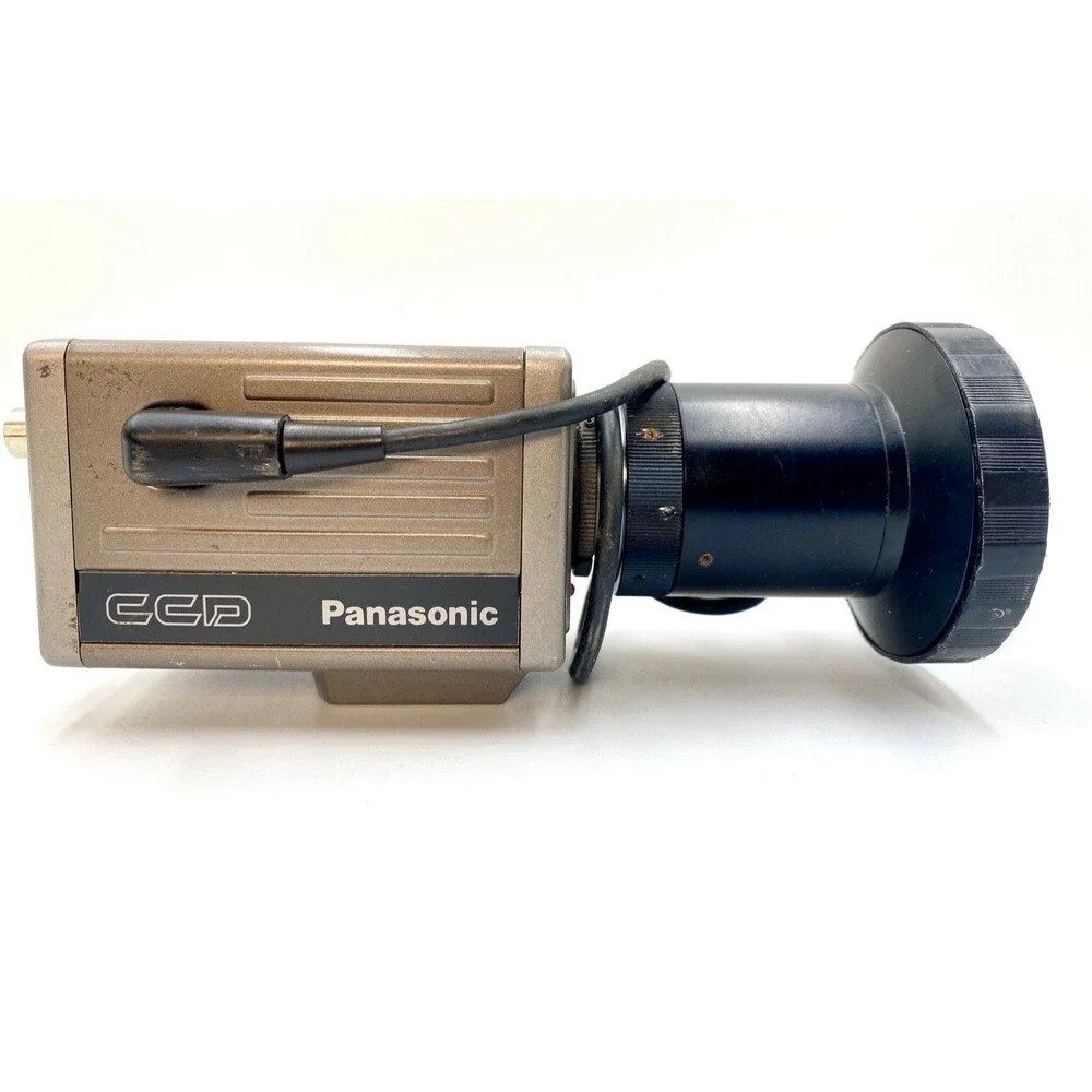 PANASONIC CCTV CAMERA WV-CD22, TV LENS 50MM 1:1.8,WORKING